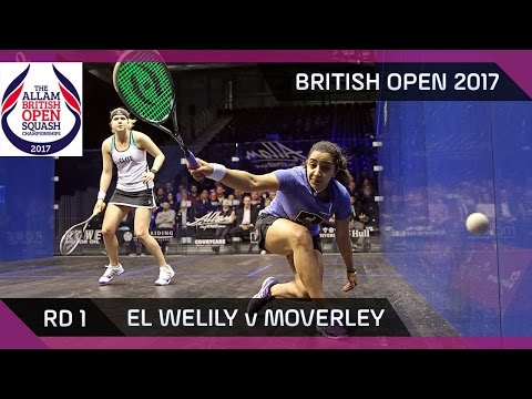 Squash: El Welily v Moverley - British Open 2017 Rd 1 Highlights