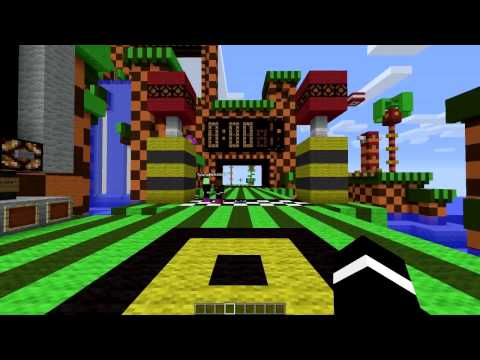 Minecraft Sonic Race! vs/ Bajan Canadian, JeromeASF and Pete! Video