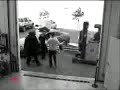 forklift hits car - stupid driver - crash - accident forklift hits car - stupid driver - crash - accident