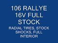 106 rallye stock  kartodromo