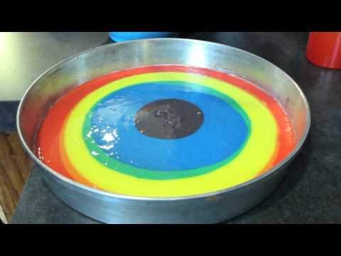 how to dye cake batter