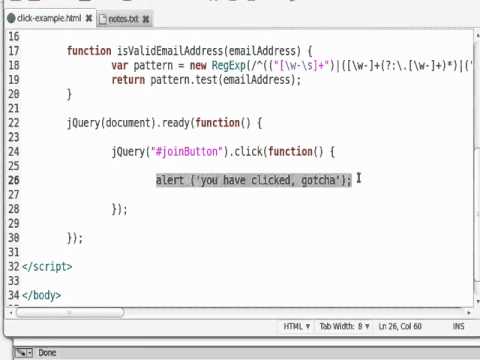 how to perform click event in jquery