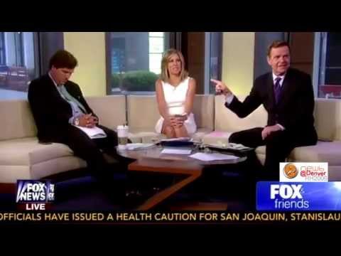 carlson - 8/31/2013 VIDEO: Tucker Carlson Falls Asleep on Fox & Friends, After hosting a late night show on Fox, Tucker Carlson fell asleep on air during his morning h...
