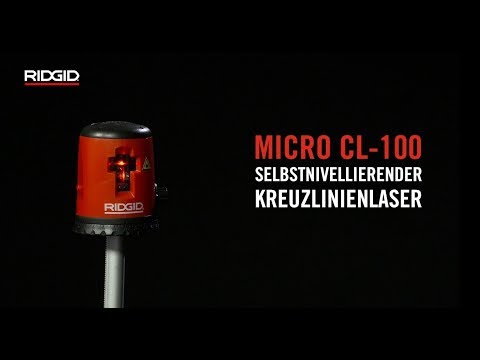 RIDGID micro CL-100 Selbstnivellierender Kreuzlinienlaser