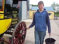Cleaning the coach