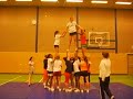 AFNORTH Cheerleading stunt practice