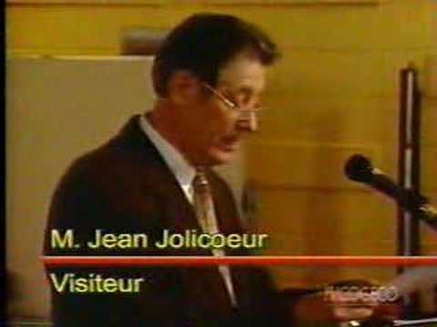 Intervention de Jean Jolicoeur à ...