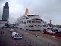 P&O cruises ms. Oriana arrival at Rotterdam.