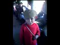 Indian kid doing flips on the train