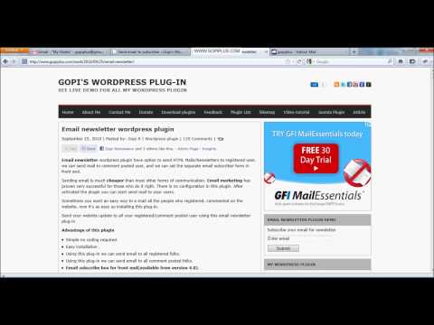 Email Newsletter Compose and send HTML newsletters