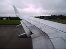 ryanair b738 departs r14 at lba. fr153