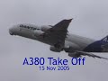 Airbus A380 Take Off at Melbourne Airport