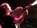 Joe spraying the 7/13 Honda Center audience with foam!