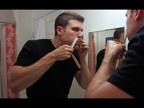 how to practice straight razor shaving