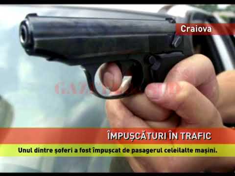 Împușcături în trafic, la Craiova