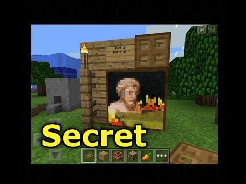 how to put a painting on a door in minecraft pe