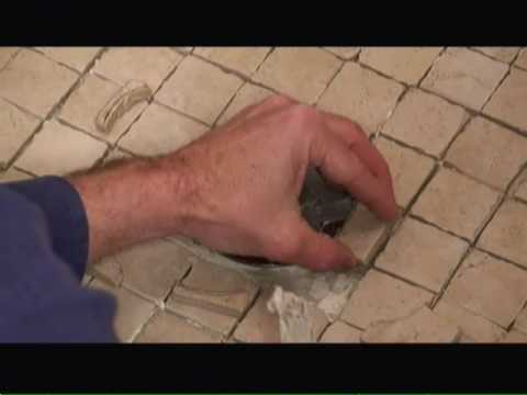 how to tile a shower drain