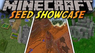 Minecraft: Seed Showcase 1.8 - "PYRAMID" MESA Biome, Jungle Temple, Village all at SPAWN!