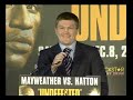 Hatton Mayweather Sky Press Conference UNCENSORED