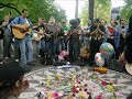 John Lennon 67th Birthday Tribute NYC 2007 Strawberry Field