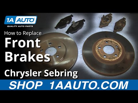 How To Install Replace Do a Front Brake Job 2001-06 Chrysler Sebring