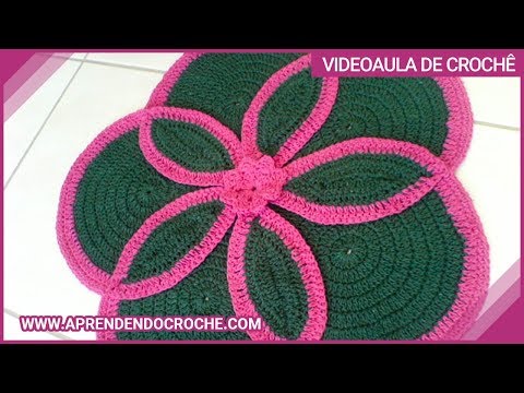 Tapete de Croche Segredo em Barbante - 2º Parte