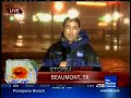 Streaker Running Behind Weather Reporter