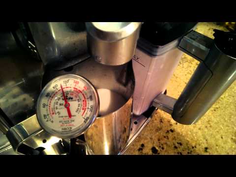 Gaggia Accademia Espresso Machine Temperature Test