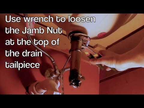 how to remove moen lift 'n' drain