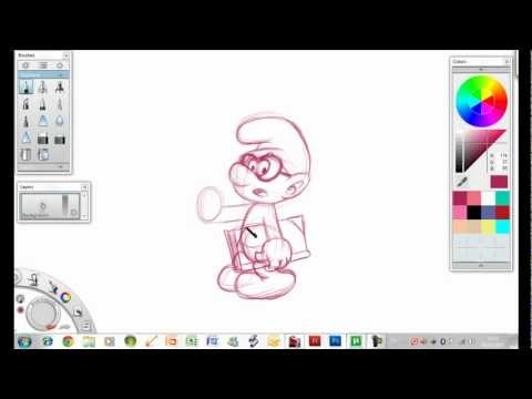 how to draw a smurf (hq)