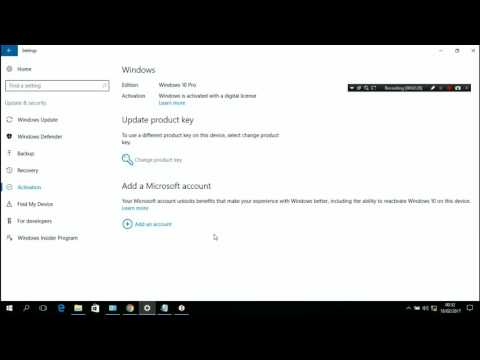 Activation Windows 10 Digital License