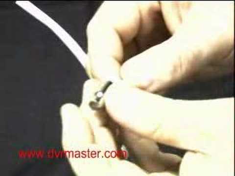 how to fit bnc crimp-on-plug