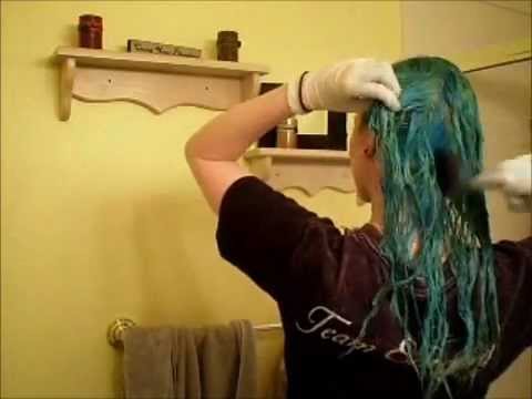 how to dye ur hair blue