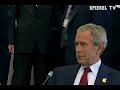 bush flirts with angela merkel