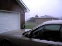 Juan acting goofy during Hurricane Bertha