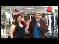 paulo melo entrevista a dona da loja patachou sandra pires, no dia da reinaugura��o da loja.