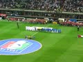 Italia-Francia San Siro ingresso in campo e inni nazionali