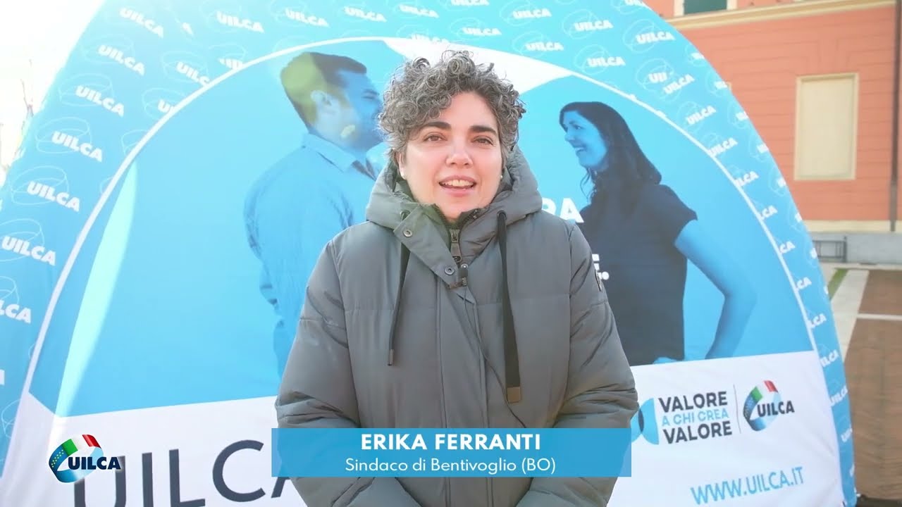 Erika Ferranti alla campagna Uilca contro la desertificazione bancaria