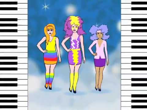 that 80's cartoon about the fabulous girl band with outrageous hair,