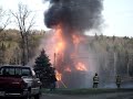 training fire in wade, maine