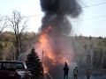 training fire in wade, maine