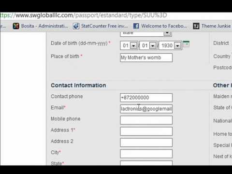 how to fill the passport e form