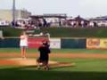 YouTube - Sherry Throws the First Pitch