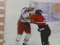 Reid Simpson vs Joey Kocur and Randy McKay vs Darren Langdon from the New Jersey Devils at New York Rangers game on Nov 27, 1995. via www.hockeyfights.com