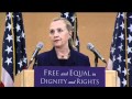 Hillary Clinton LGBT Speech - Full Length - High Definition