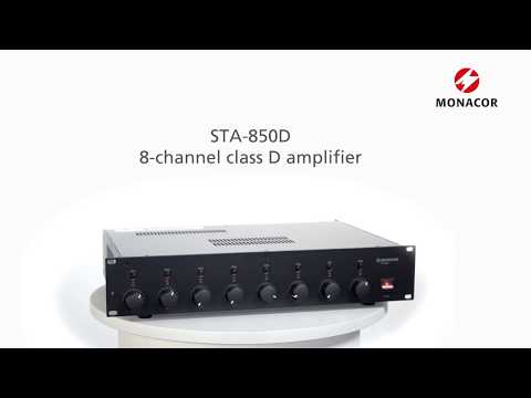 8-channel class D amplifier