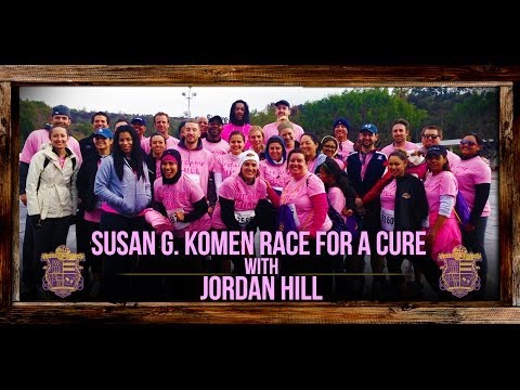 Video: Susan G. Komen Race For The Cure 2014 With Lakers Jordan Hill