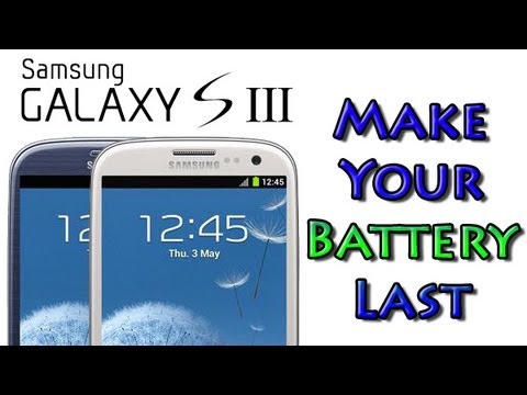 how to save battery on samsung galaxy s3