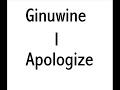I Apologize - Ginuwine (2007)