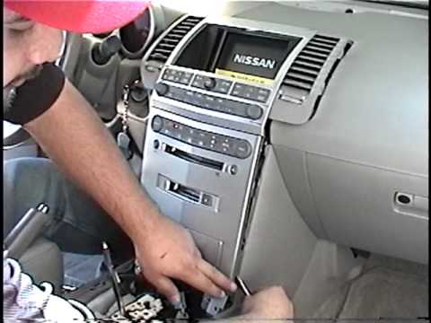 How to Remove Radio / CD Changer / Navigation from 2005 Nissan Maxima for Repair